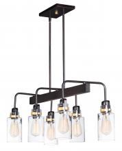 Maxim 30177CLBZGLD - 6 - Light Linear Chandelier