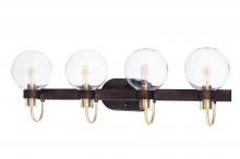Maxim 30514CLBZSBR - 4 - Light Vanity Sconce