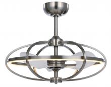 Maxim 60002SN - Corona LED Chandelier with Fan