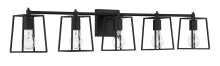 Craftmade 12141FB5 - 5 - Light Vanity in Flat Black