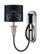 Craftmade 28161-HIBNK - 1 - Light Wall Sconce in Hammered Iron/Brushed Nickel