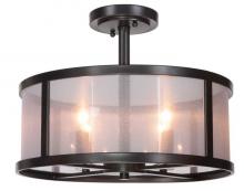 Craftmade 36754-MBK - 4 - Light Semi Flush in Matte Black