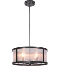 Craftmade 36794-MBK - 4 - Light Pendant in Matte Black
