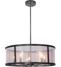 Craftmade 36795-MBK - 5 - Light Pendant in Matte Black