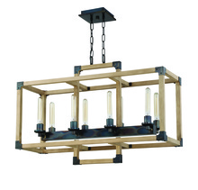 Craftmade 41528-FSNW - 8 - Light Linear Chandelier