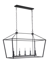 Craftmade 52975-FB - 5 - Light Linear Chandelier
