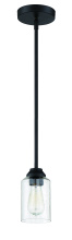 Craftmade 53191-FB - 1 - Light Mini Pendant in Flat Black