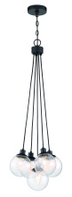 Craftmade 53395-FB - 5 - Light Pendant in Flat Black