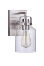 Craftmade 53601-BNK - 1 - Light Wall Sconce in Brushed Polished Nickel