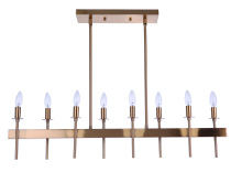 Craftmade 54378-SB - 8 - Light Linear Chandelier
