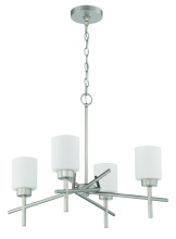 Craftmade 54624-SN - 4 - Light Chandelier in Satin Nickel
