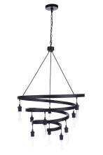 Craftmade 55410-FB - 10 - Light Chandelier in Flat Black