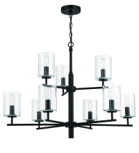 Craftmade 55629-FB - 9 - Light Chandelier in Flat Black