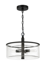 Craftmade 55654-FB - 4 - Light Convertible Semi Flush in Flat Black