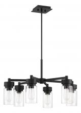 Craftmade 57126-MN - 6 - Light Outdoor Chandelier in Midnight