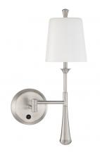 Craftmade 57461SA-BNK - 1 - Light Wall Sconce w/ Arm and Switch