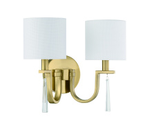 Craftmade 58262-SB - 2 - Light Wall Sconce in Satin Brass