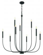 Craftmade 59829-FB - 9 - Light Chandelier in Flat Black