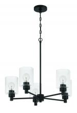 Craftmade 60225-FB - 5 - Light Chandelier in Flat Black