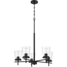 Craftmade 60425-FB - 5 - Light Chandelier in Flat Black
