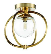 Craftmade 45551-SB - 1 Light Semi Flush in Satin Brass