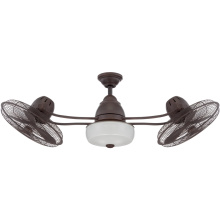 Craftmade BW248AG6 - 48" Dual Fan Indoor/Outdoor w/ Light in Aged Bronze