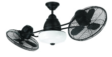 Craftmade BW248FB6 - 48" Dual Fan Indoor/Outdoor w/ LED in Flat Black