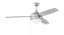 Craftmade EPHA52BNK3-BNGW - 52" 3 Blade Energy Star in Brushed Polished Nickel w/ Brushed Nickel/Greywood Blades