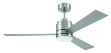 Craftmade MCY52BNK3 - 52" LED Fan in Brushed Polished Nickel w/ Brushed Nickel Blades
