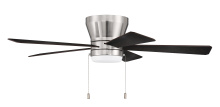 Craftmade MER52BNK5 - 52" LED Ceiling in Brushed Polished Nickel w/ Black Walnut/Grey Walnut Blades