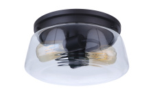 Craftmade ZA3837-MN - 2 - Light Outdoor Flush Mount in Midnight