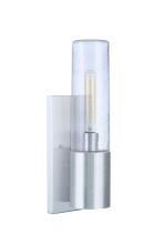 Craftmade ZA3900-SA-LED - 1 - Light Outdoor Wall Sconce w/ LED Accent in Satin Aluminum