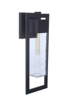 Craftmade ZA4004-MN - 1 - Light Small Outdoor Wall Lantern in Midnight