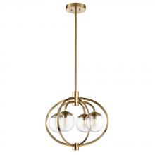 Craftmade 45524-SB - 4 - Light Chandelier in Satin Brass
