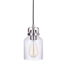 Craftmade 53691-BNK - 1 - Light Mini Pendant in Brushed Polished Nickel