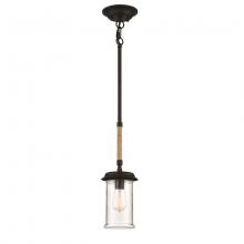 Craftmade 36191-ABZ - 1 - Light Mini Pendant in Aged Bronze Brushed