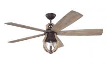 Craftmade WIN56ABZWP5 - 56" Ceiling Fan w/ Light in Aged Bronze Brushed w/ Weathered Pine Blades