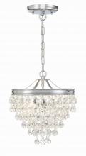 Crystorama 130-CH - 3 - Light Mini Chandelier
