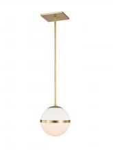 Crystorama 2107-AG - 1 - Light Aged Brass Mini Pendant