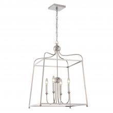 Crystorama 2244-PN_NOSHADE - 4 - Light Chandelier