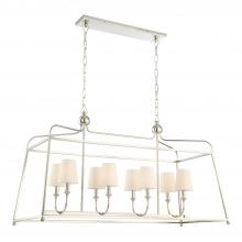 Crystorama 2249-PN - 8 - Light Linear Chandelier