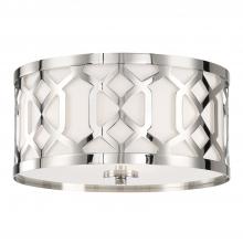 Crystorama 2263-PN - 3 - Light Flush Mount in Polished Nickel