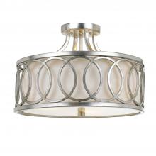 Crystorama 285-SA - 3 - Light Semi-Flush Mount