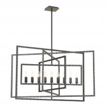 Crystorama 337-RS - 9 - Light Raw Steel Chandelier