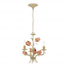 Crystorama 4803-SR - 3 - Light Mini Chandelier