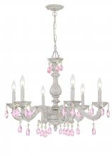 Crystorama 5036-AW-RO-MWP - 6 - Light Chandelier