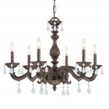 Crystorama 5036-VB-CL-SAQ - 6 - Light Chandelier
