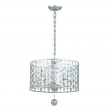 Crystorama 545-SA - Layla 5 - Light Chandelier in Antique Silver
