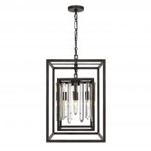Crystorama 8404-FB - 4 - Light Forged Bronze Mini Chandelier