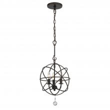 Crystorama 9225-EB - 3 - Light Mini Chandelier